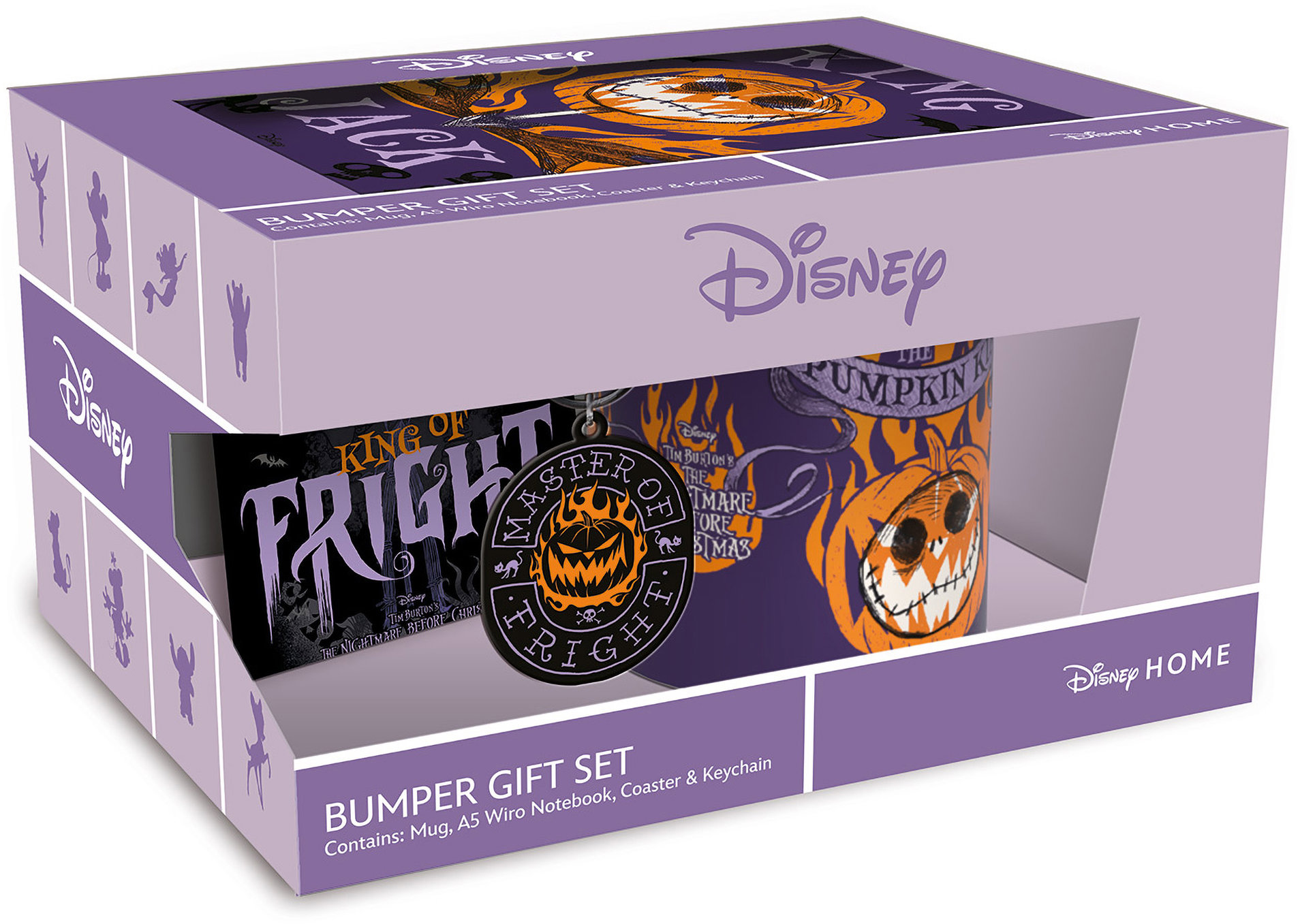 Nightmare Before Christmas – darčeková súprava – blok, hrnček, tácka, kľúčenka