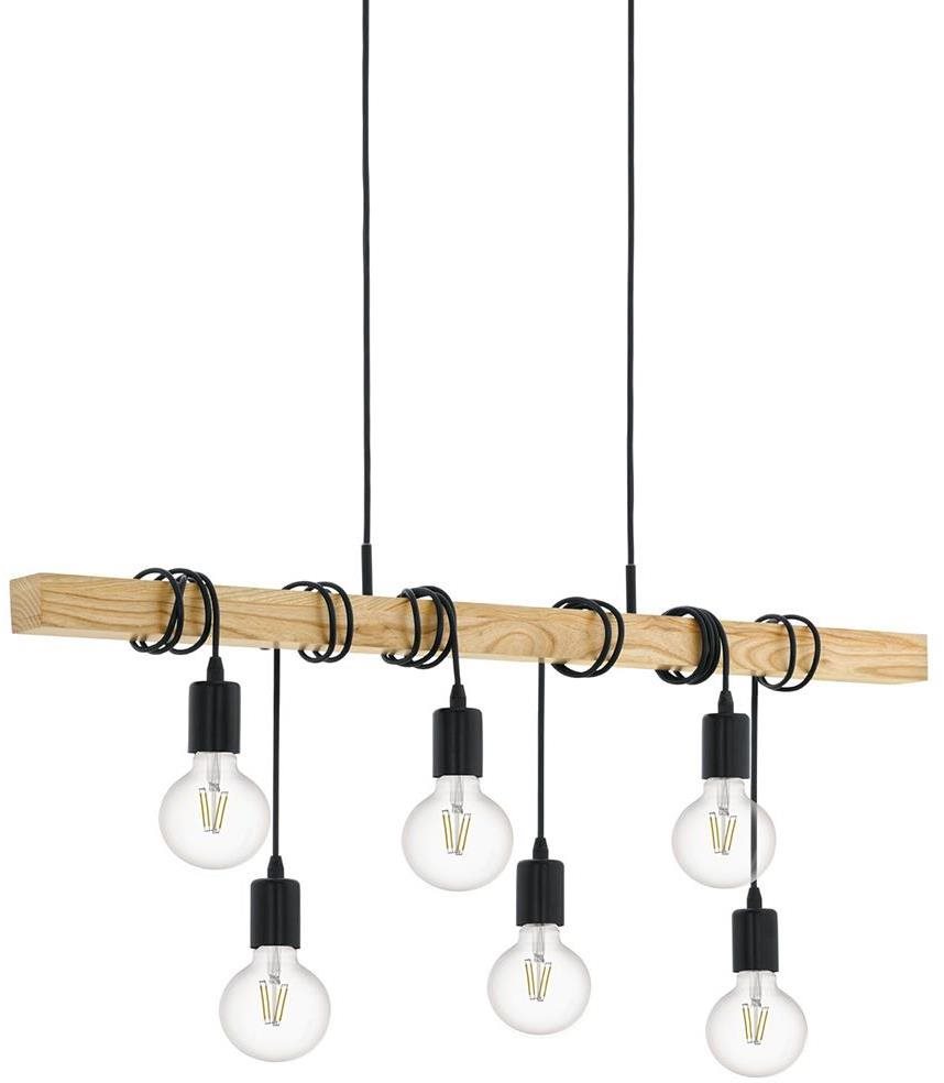 Eglo 95499 – Závesné svietidlo TOWNSHEND 6× E27/60 W/230 V