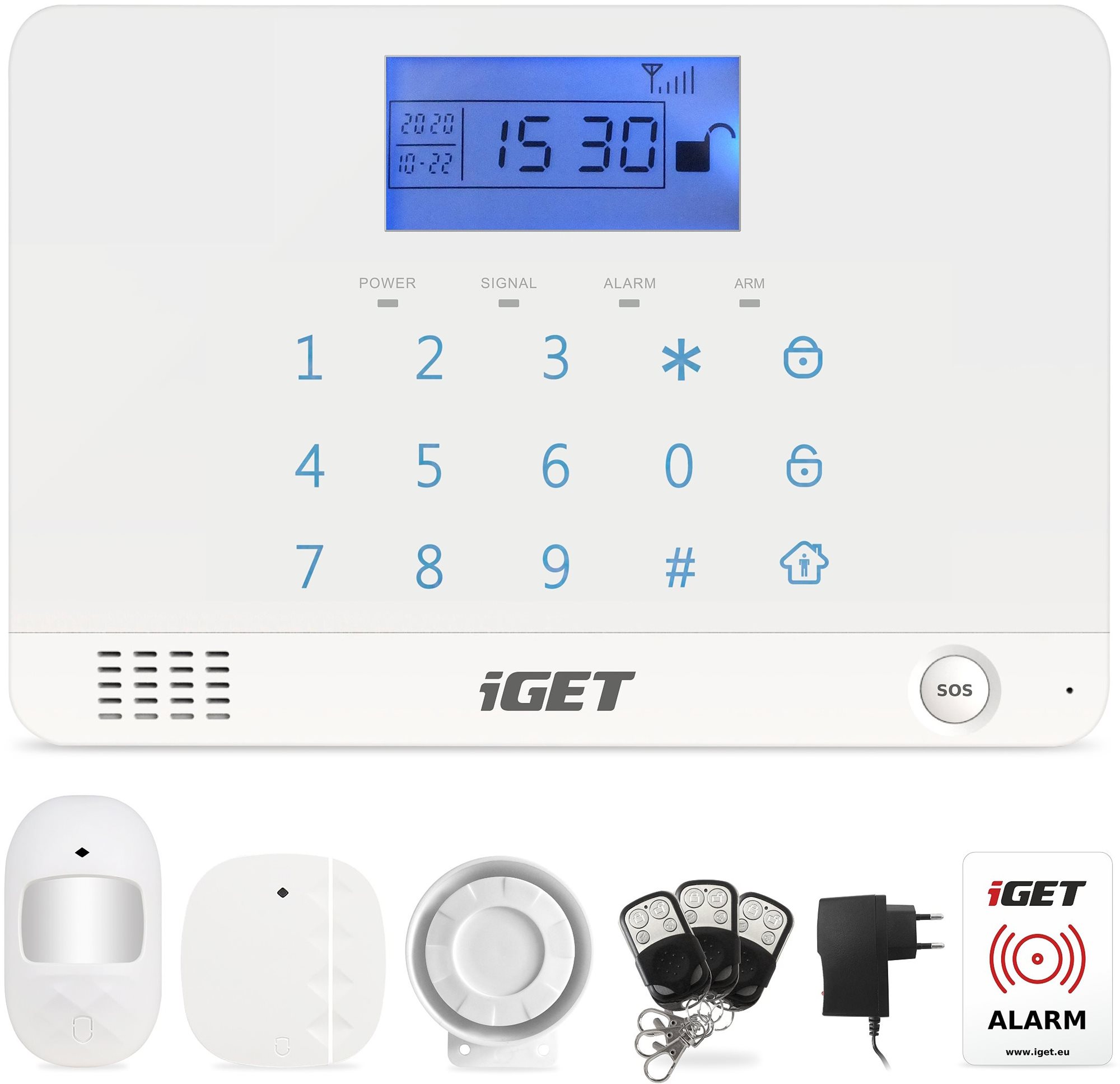 iGET SECURITY M3B bezdrôtový GSM alarm