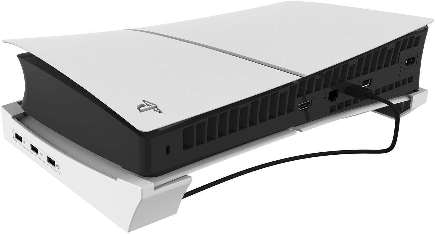 iPega P5S008 Horizontálny Stojan s USB HUB pre PS5 Slim/PS5 Pro White