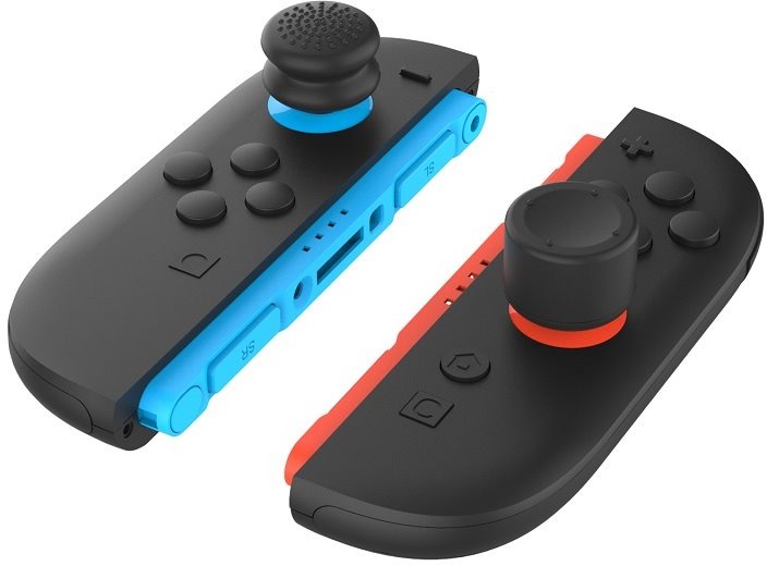 iPega SW2026B Silikónové Krytky ovládacích páčok JoyCon, Ovládače pre Nintendo Switch 2, 6ks, black