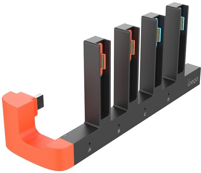 iPega SW2185 Nabíjacia stanica pre JoyCon ovládače Nintendo Switch 2 Black