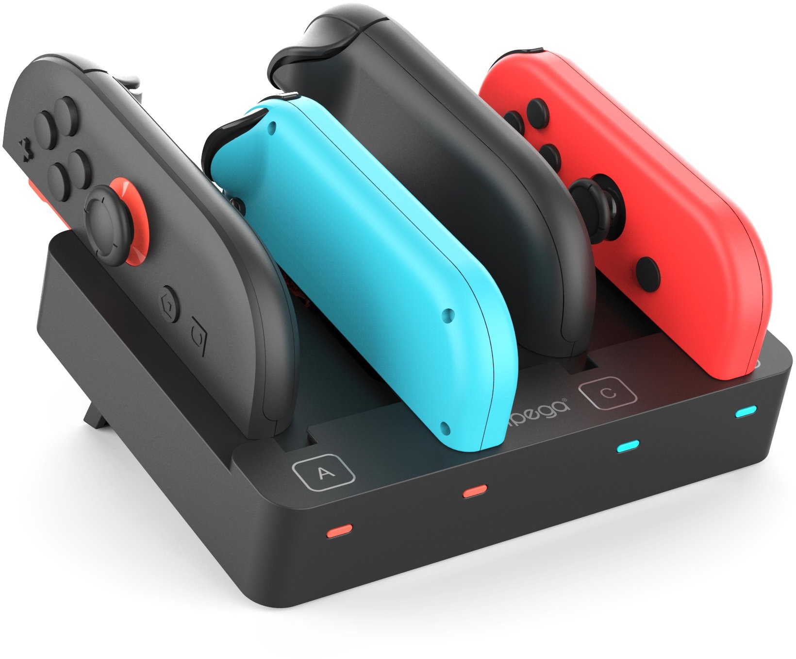 iPega SW2081 Nabíjacia Stanica pre JoyCon Ovládače Nintendo Switch 2 Black