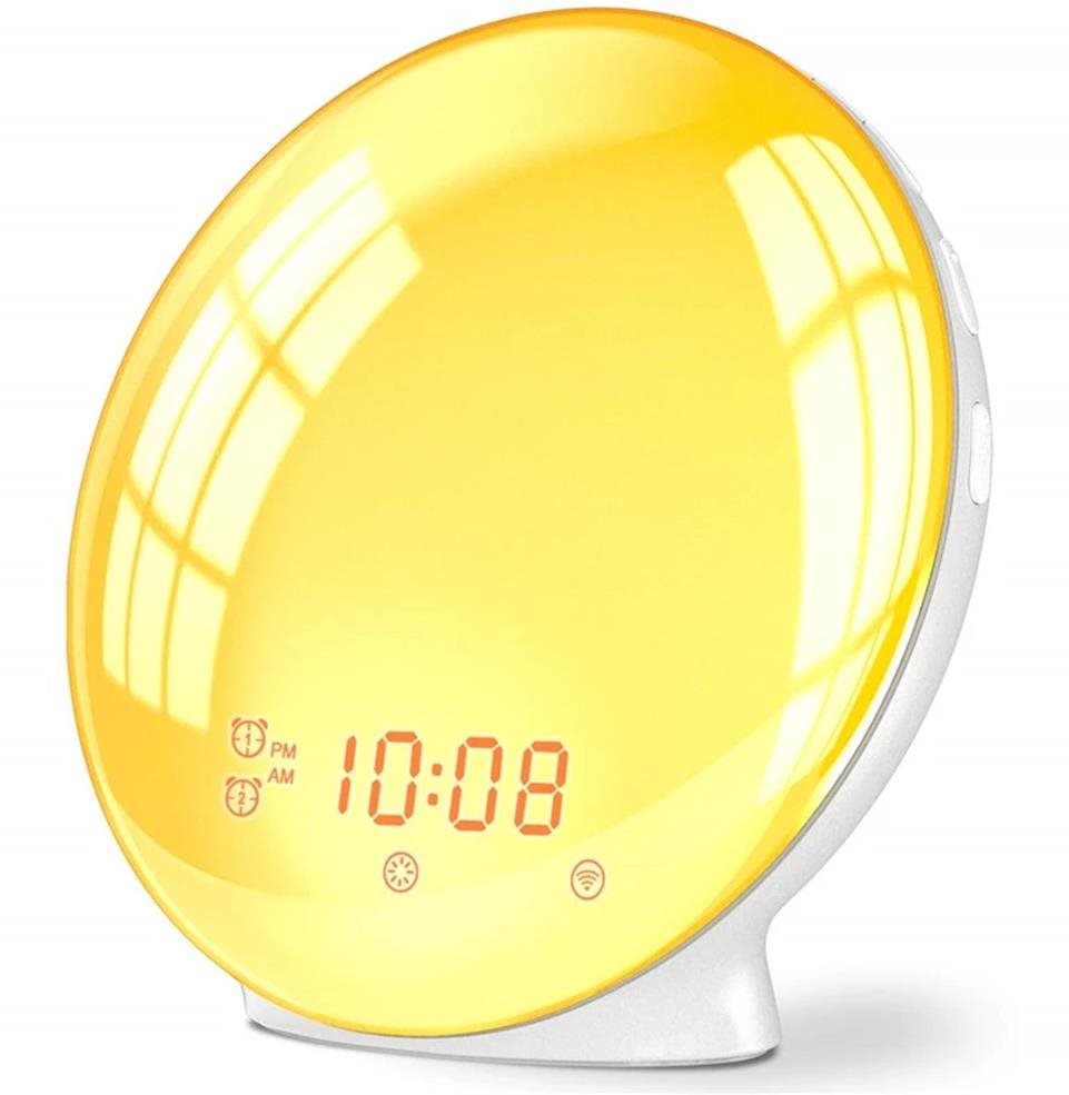 iQtech SmartLife Wi-Fi Budík so simuláciou východu slnka a FM Rádio