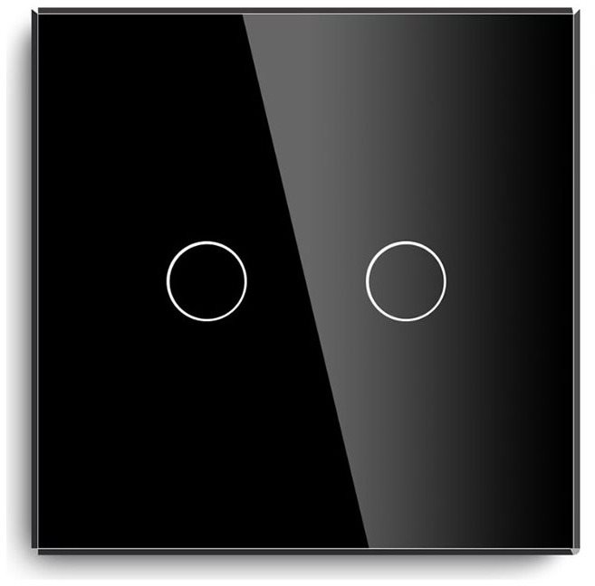 iQtech Millennium, Zigbee 2× NoN vypínač Smartlife, čierny