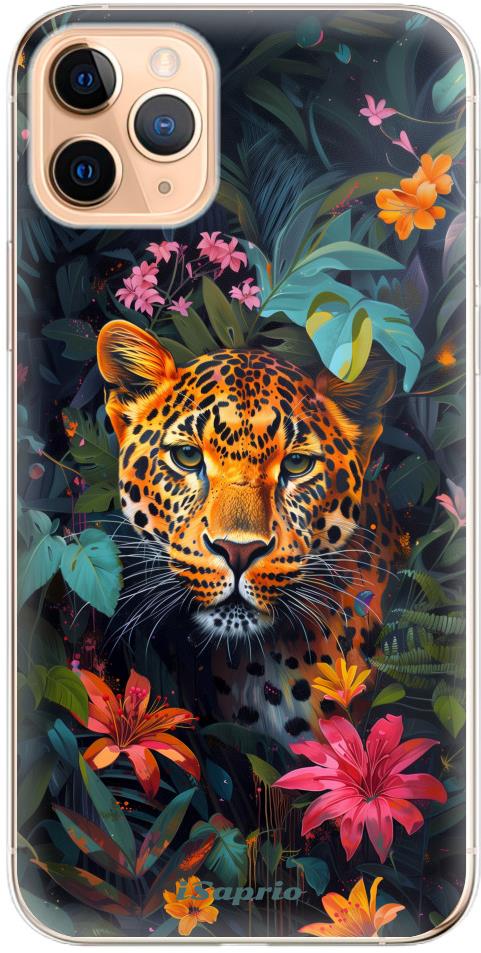iSaprio Flower Jaguar – iPhone 11 Pro Max