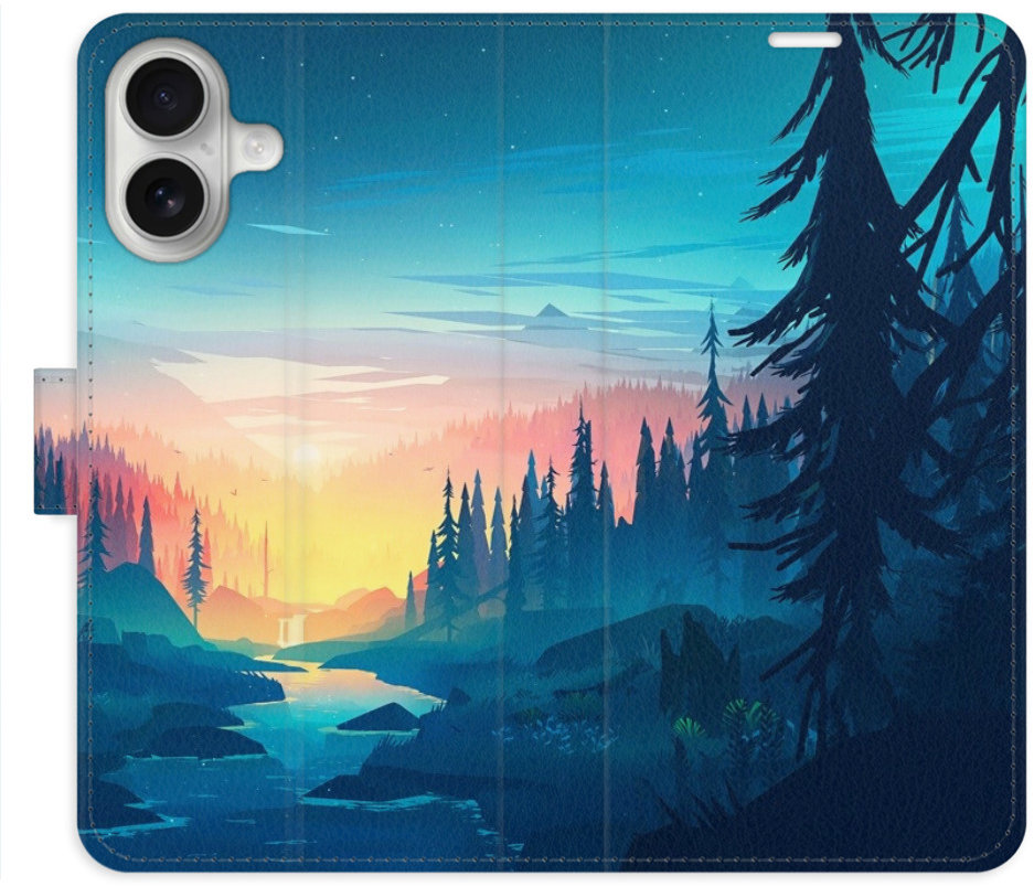 iSaprio Flip puzdro Magical Landscape pre iPhone 16