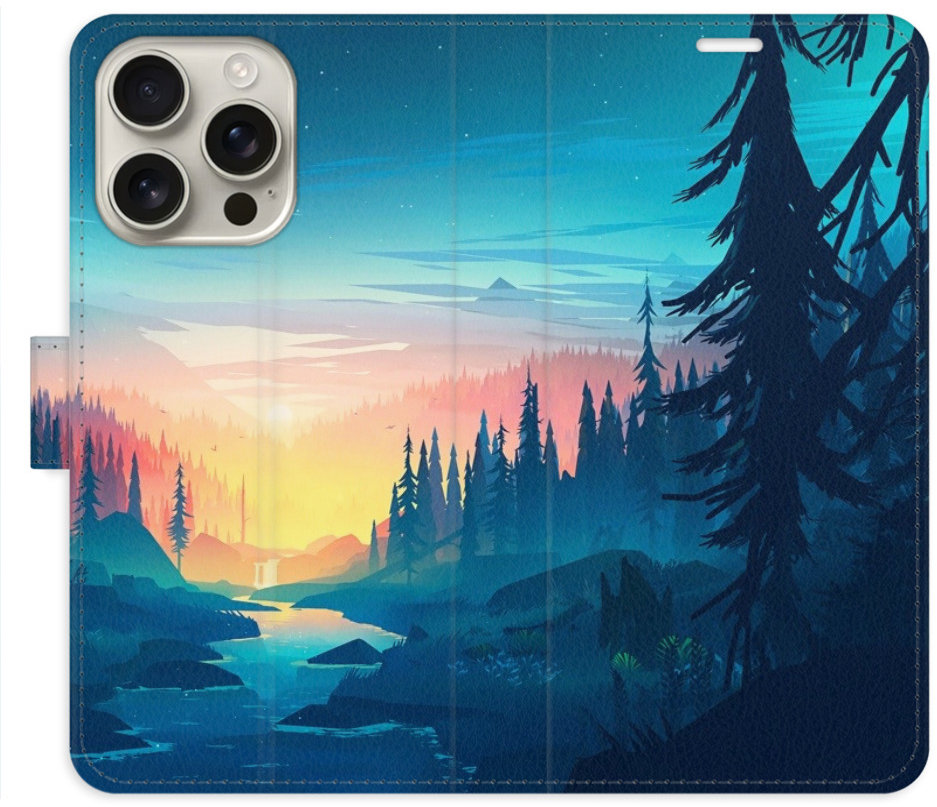iSaprio Flip puzdro Magical Landscape na iPhone 16 Pro