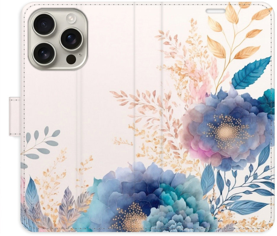 iSaprio Flip puzdro Ornamental Flowers 03 na iPhone 16 Pro