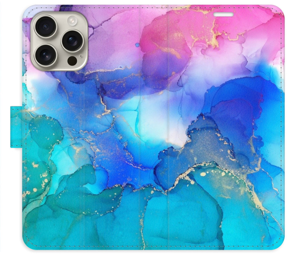 iSaprio Flip puzdro BluePink Paint pre iPhone 16 Pro Max