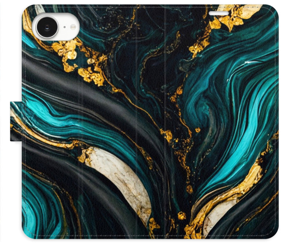 iSaprio Flip puzdro Dark Paint pre iPhone 16e