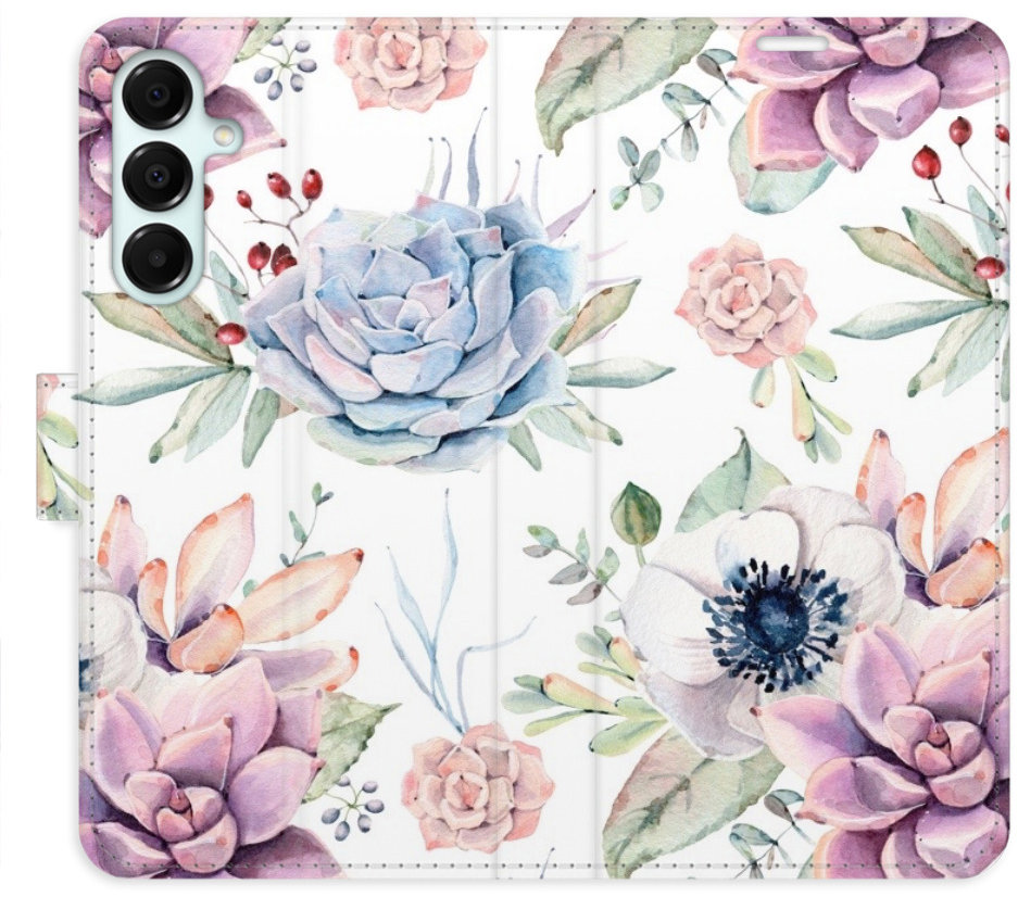 iSaprio Flip puzdro Succulents Pattern pre Samsung Galaxy A16 5G