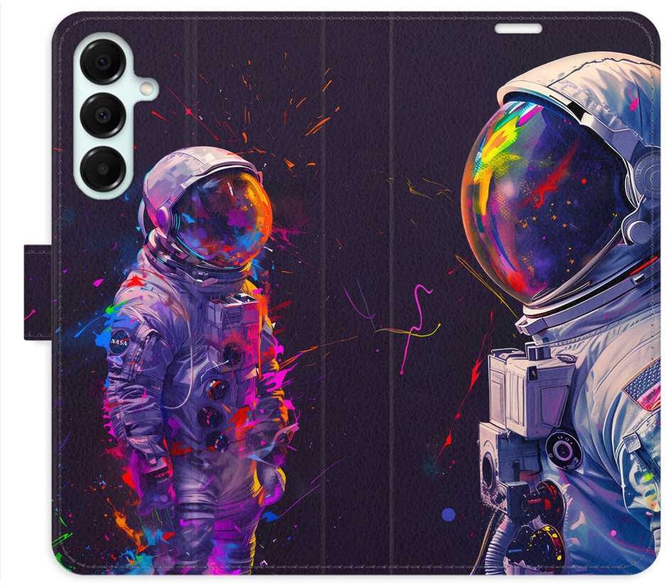 iSaprio Flip puzdro Neon Astronaut 02 pre Samsung Galaxy A16 5G
