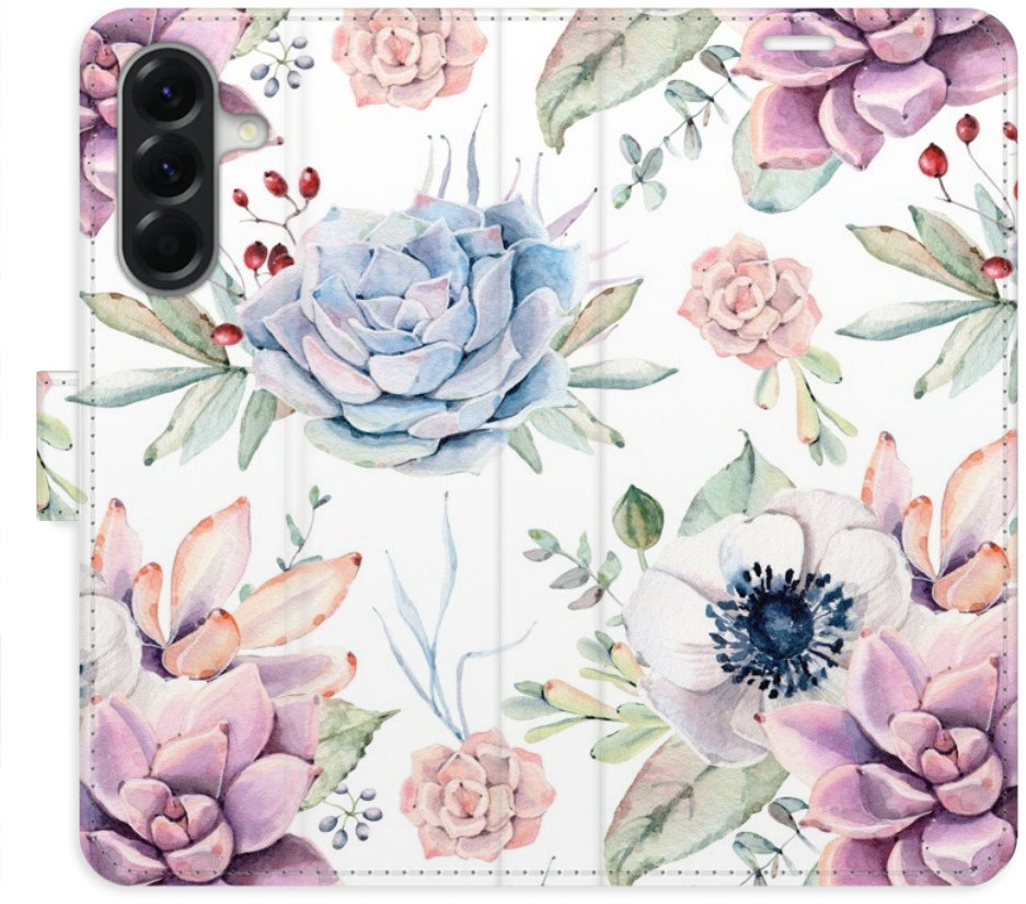 iSaprio Flip puzdro Succulents Pattern pre Samsung Galaxy A26