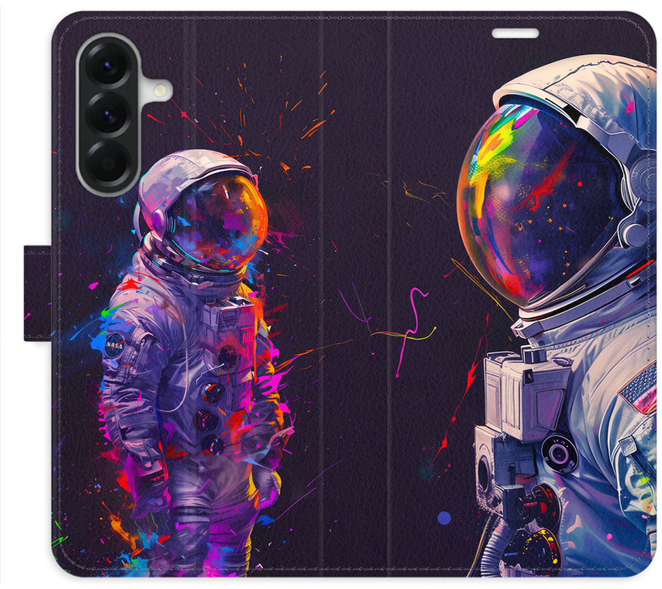 iSaprio Flip puzdro Neon Astronaut 02 pre Samsung Galaxy A26