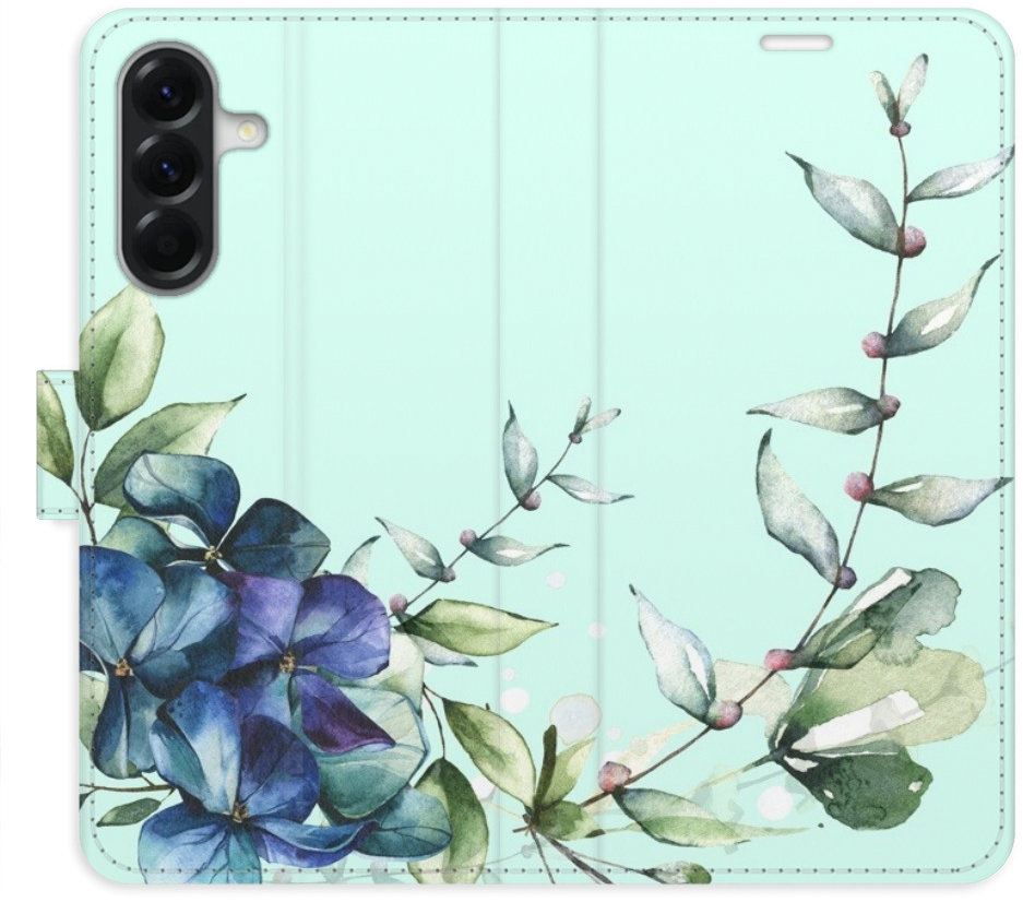 iSaprio Flip puzdro Blue Flowers pre Samsung Galaxy A36