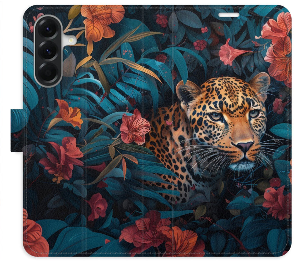 iSaprio Flip puzdro Flower Jaguar 02 pre Samsung Galaxy A36