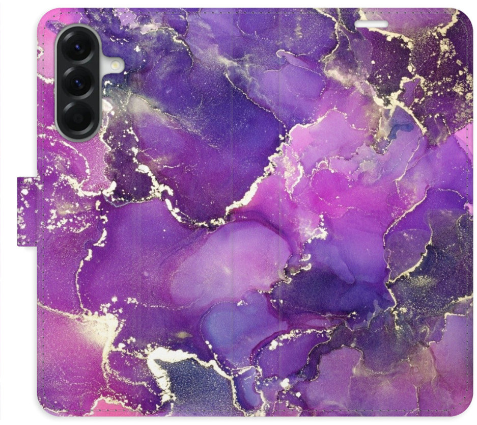 iSaprio Flip puzdro Purple Marble pre Samsung Galaxy A56