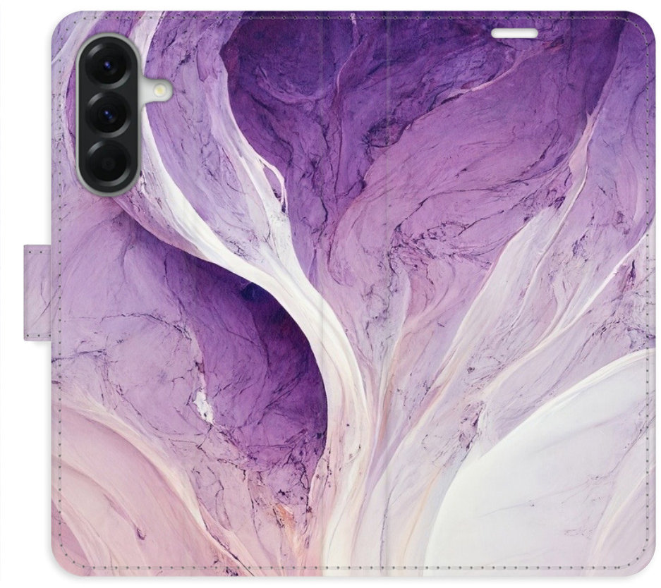 iSaprio Flip puzdro Purple Paint pre Samsung Galaxy A56