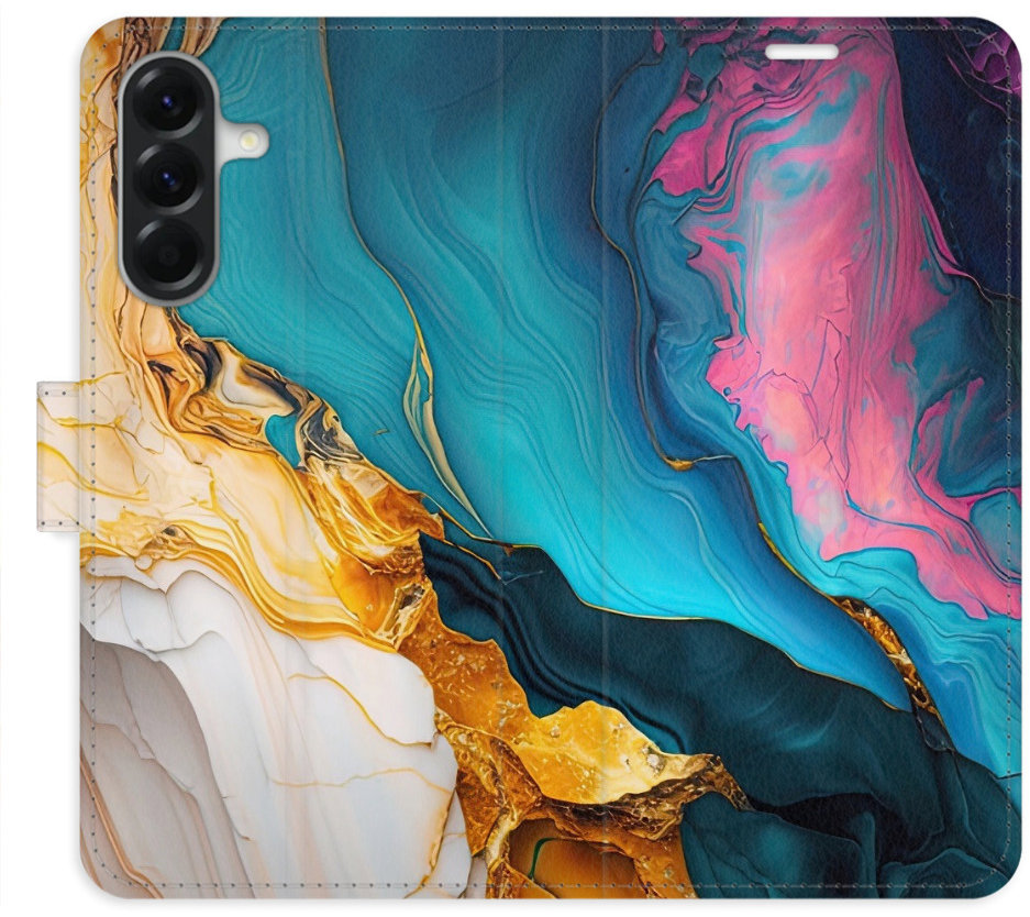 iSaprio Flip puzdro Colourful Marble pre Samsung Galaxy A56