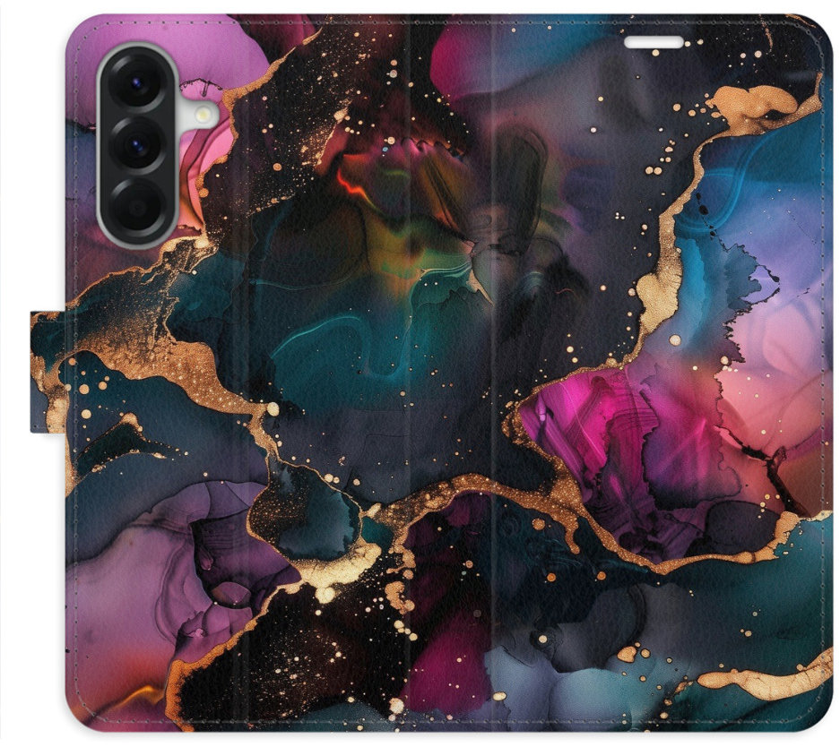 iSaprio Flip puzdro Dark Marble pre Samsung Galaxy A56