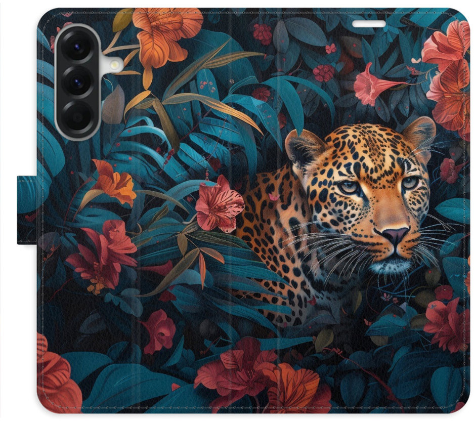 iSaprio Flip puzdro Flower Jaguar 02 pre Samsung Galaxy A56