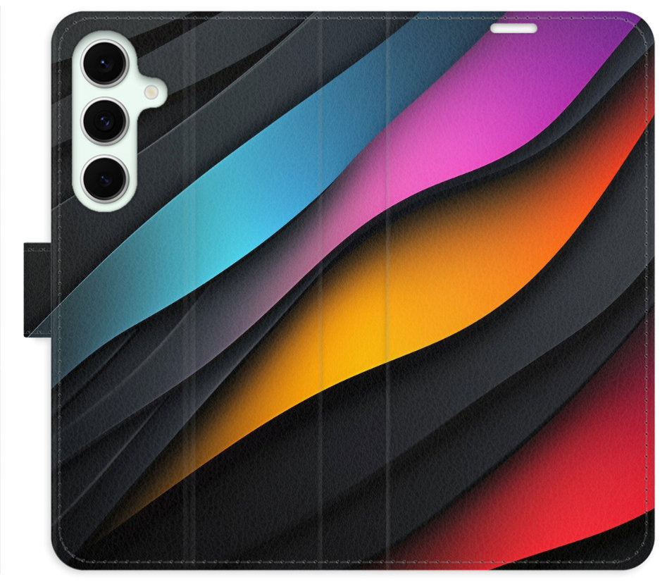 iSaprio Flip puzdro Color Waves pre Samsung Galaxy S24 FE
