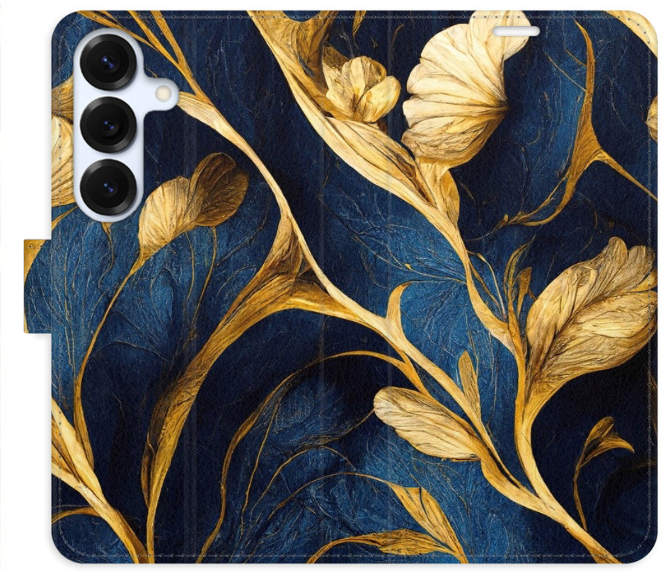 iSaprio Flip puzdro GoldBlue pre Samsung Galaxy S25