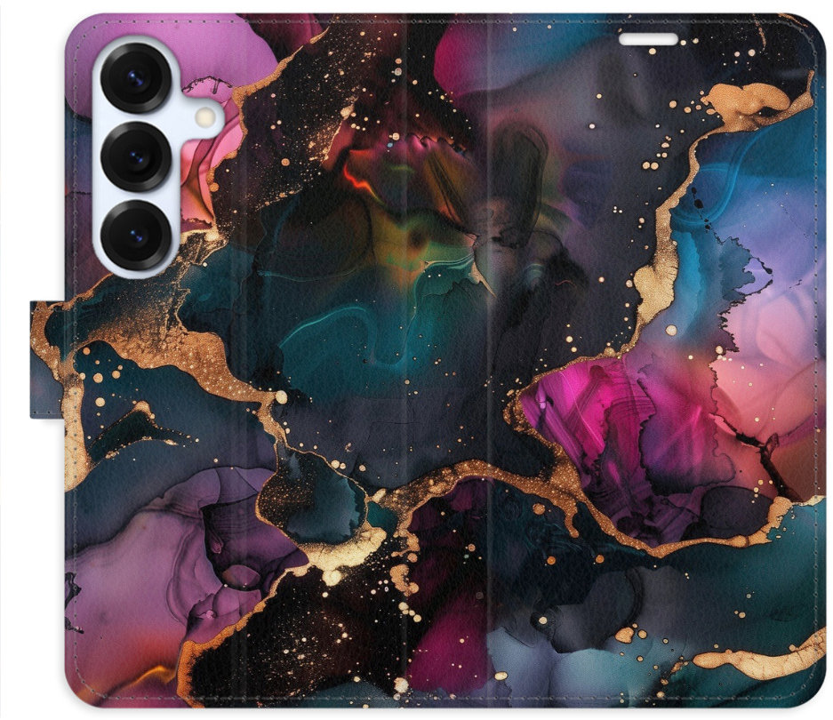 iSaprio Flip puzdro Dark Marble pre Samsung Galaxy S25
