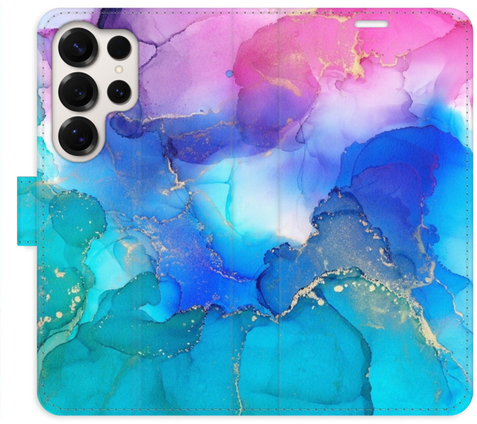 iSaprio Flip puzdro BluePink Paint pre Samsung Galaxy S25 Ultra