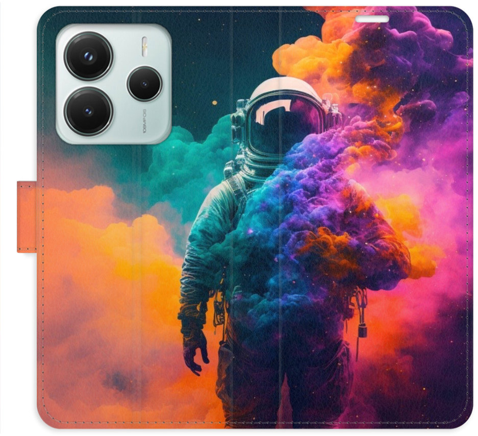 iSaprio Flip puzdro Astronaut in Colours 02 pre Xiaomi Redmi Note 14 5G