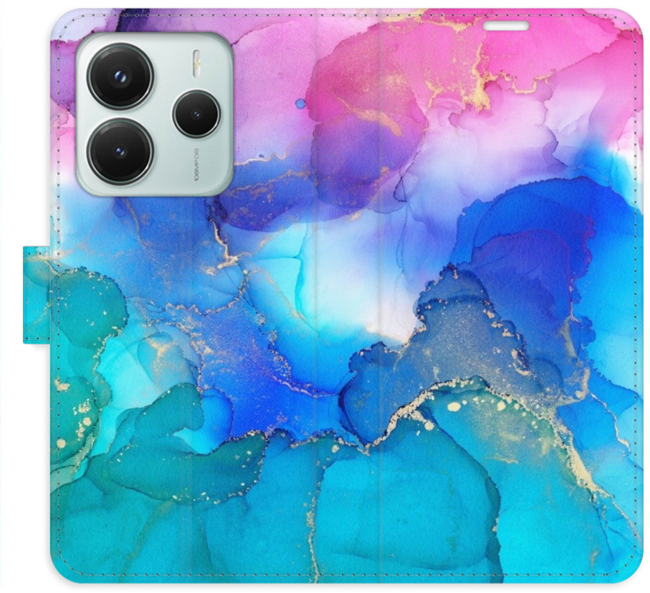 iSaprio Flip puzdro BluePink Paint pre Xiaomi Redmi Note 14 5G