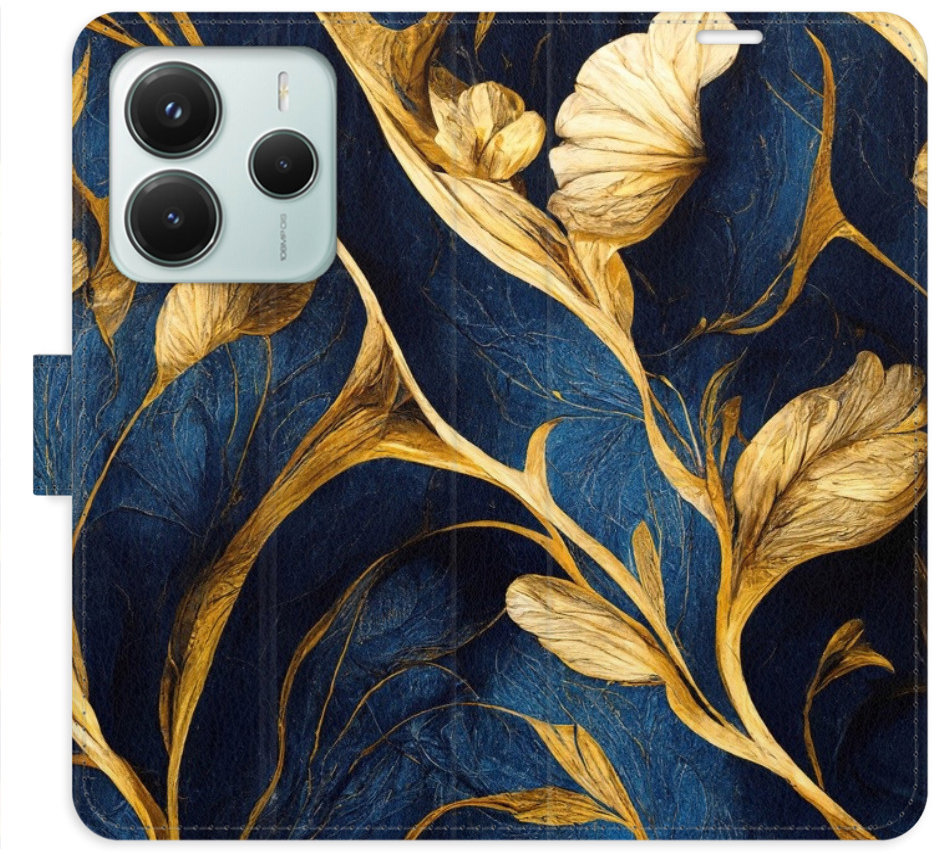 iSaprio Flip puzdro GoldBlue pre Xiaomi Redmi Note 14 5G