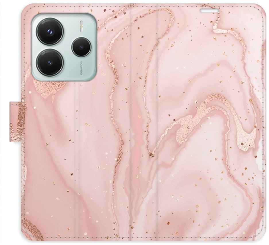iSaprio Flip puzdro RoseGold Marble pre Xiaomi Redmi Note 14 5G