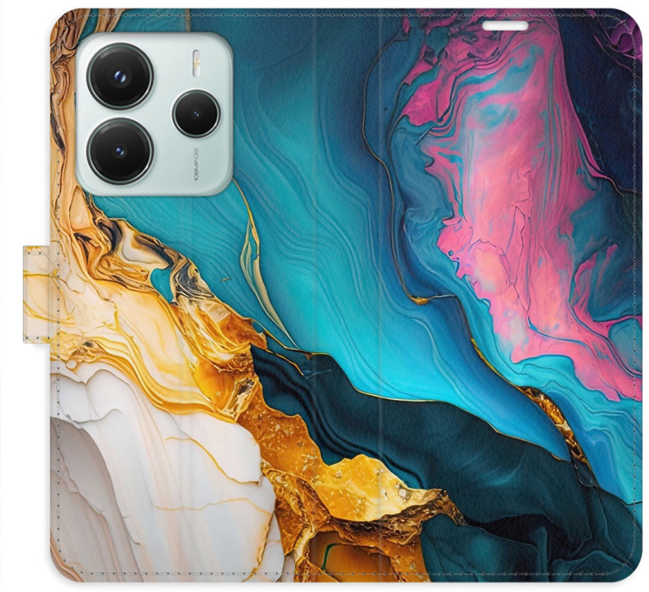 iSaprio Flip puzdro Colourful Marble pre Xiaomi Redmi Note 14 5G