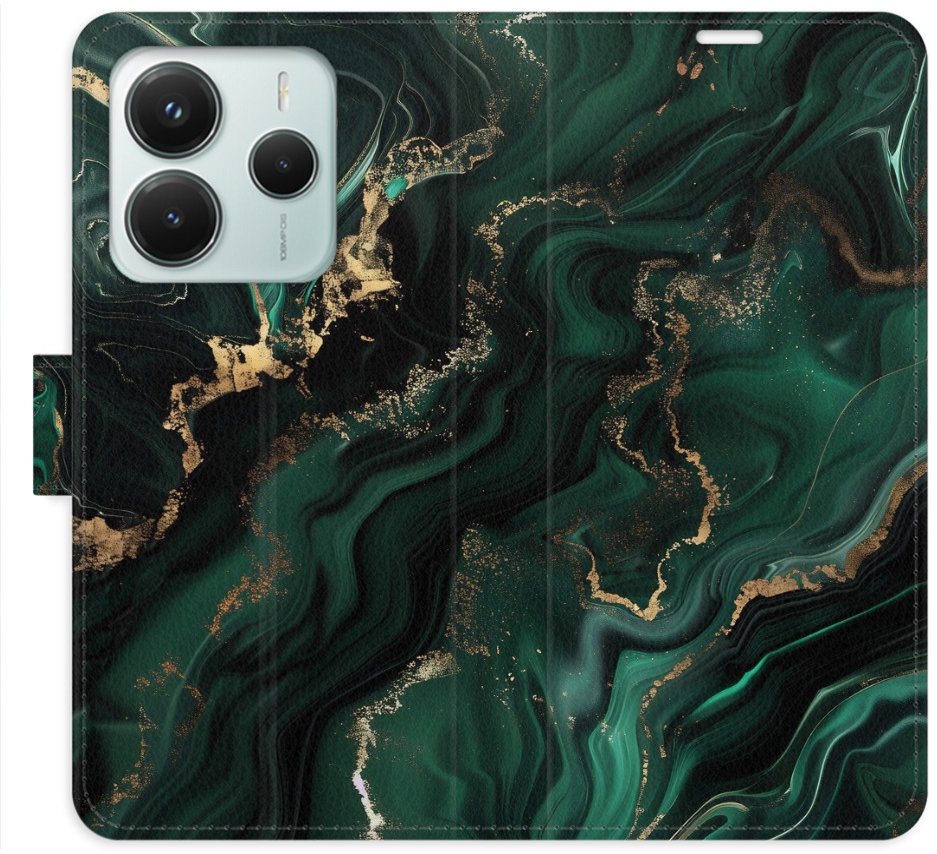 iSaprio Flip puzdro Emerald 02 pre Xiaomi Redmi Note 14 5G