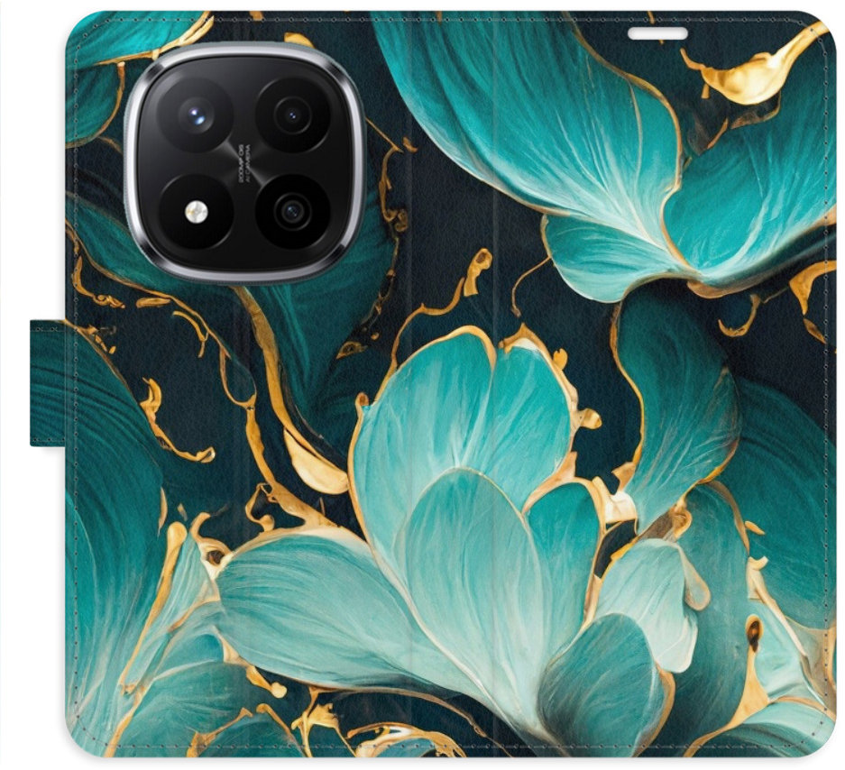 iSaprio Flip puzdro Blue Flowers 02 pre Xiaomi Redmi Note 14 Pro 5G/14 Pro+ 5G