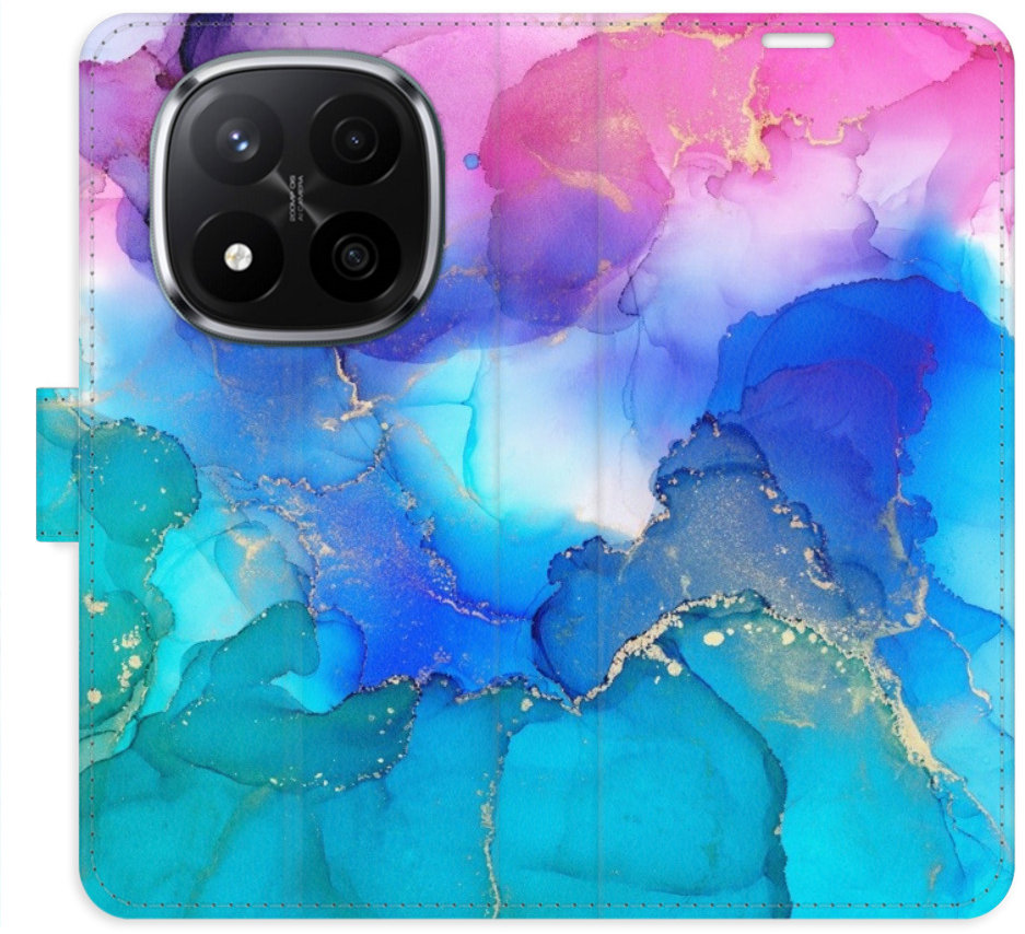 iSaprio Flip puzdro BluePink Paint pre Xiaomi Redmi Note 14 Pro 5G/14 Pro+ 5G