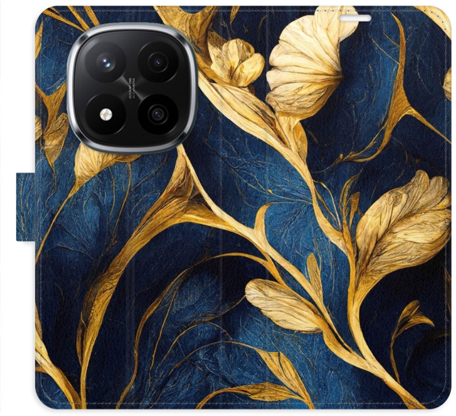 iSaprio Flip puzdro GoldBlue pre Xiaomi Redmi Note 14 Pro 5G/14 Pro+ 5G