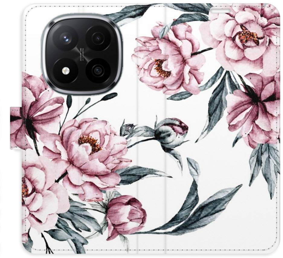 iSaprio Flip puzdro Pink Flowers pre Xiaomi Redmi Note 14 Pro 5G/14 Pro+ 5G