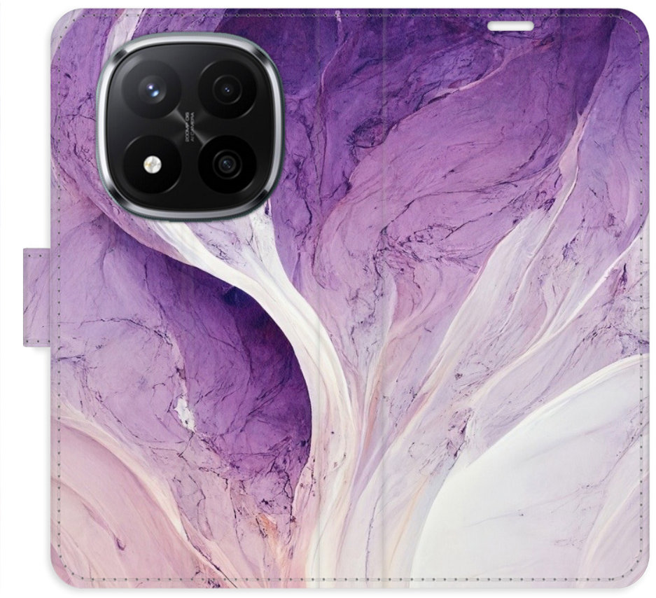 iSaprio Flip puzdro Purple Paint pre Xiaomi Redmi Note 14 Pro 5G/14 Pro+ 5G