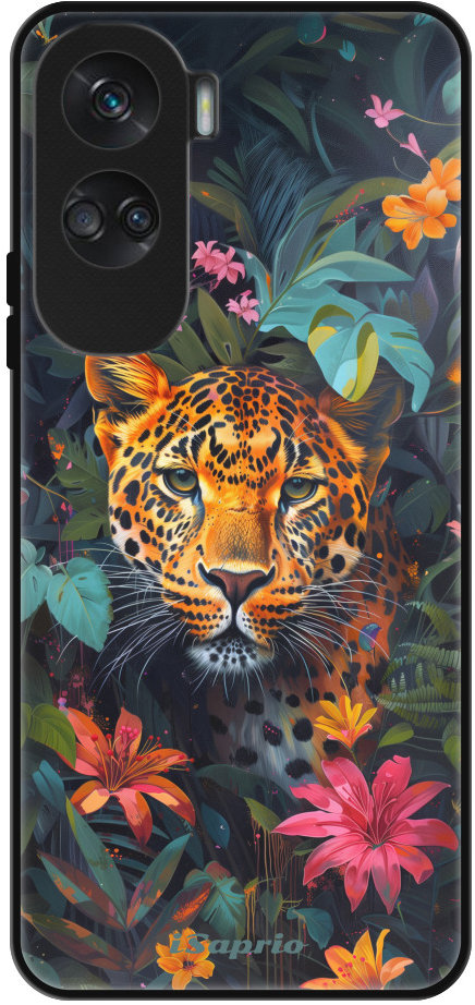iSaprio Lesklé puzdro Flower Jaguar – Honor 90 Lite 5G