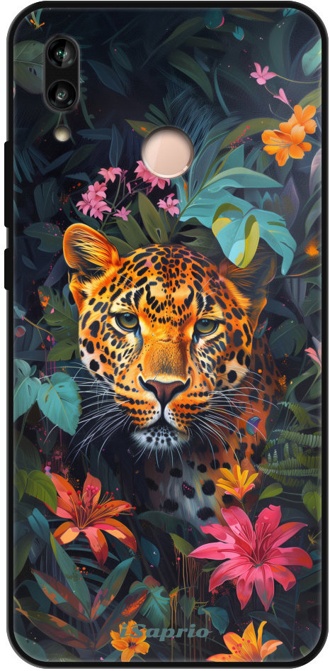 iSaprio Lesklé puzdro Flower Jaguar – Huawei P20 Lite