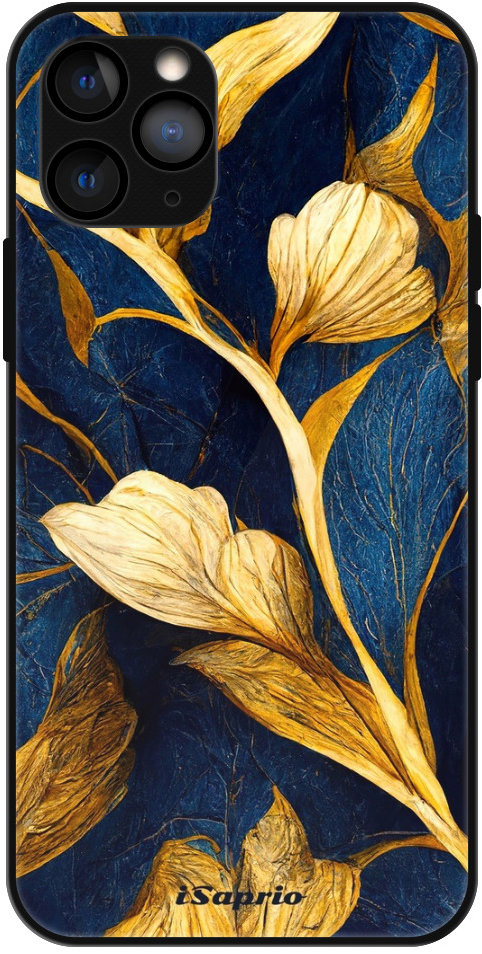 iSaprio Lesklé puzdro Gold Leaves – iPhone 11 Pro