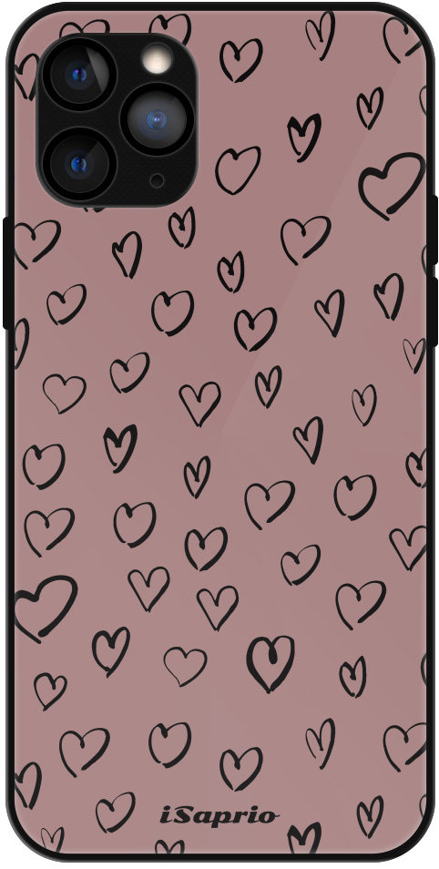 iSaprio Lesklé puzdro Heart Dark – iPhone 11 Pro