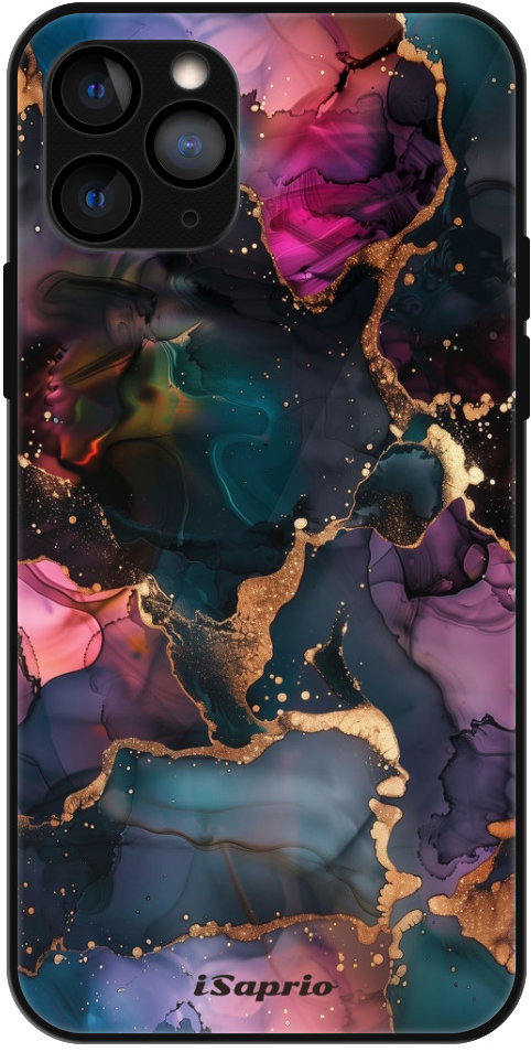 iSaprio Lesklé puzdro Dark Marble 10 – iPhone 11 Pro