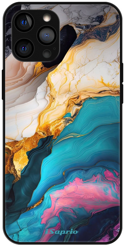 iSaprio Lesklé puzdro Color Marble 21 – iPhone 12 Pro