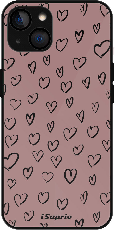iSaprio Lesklé puzdro Heart Dark – iPhone 13
