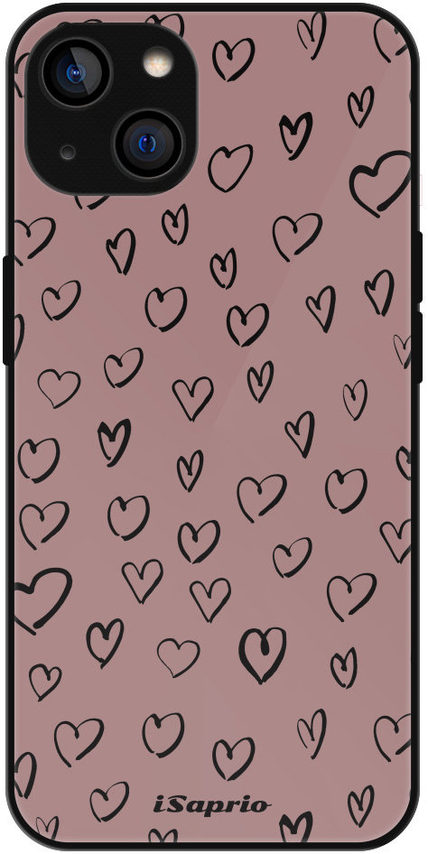 iSaprio Lesklé puzdro Heart Dark – iPhone 14