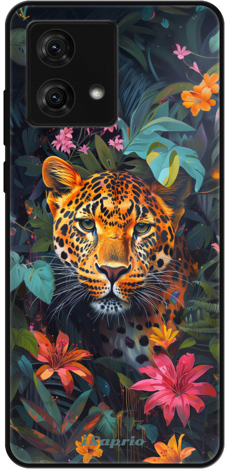 iSaprio Lesklé puzdro Flower Jaguar – Motorola Moto G84